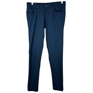 Lululemon ABC Pant Skinny True Navy Men's Size 32 x 33 Excellent Used Condition